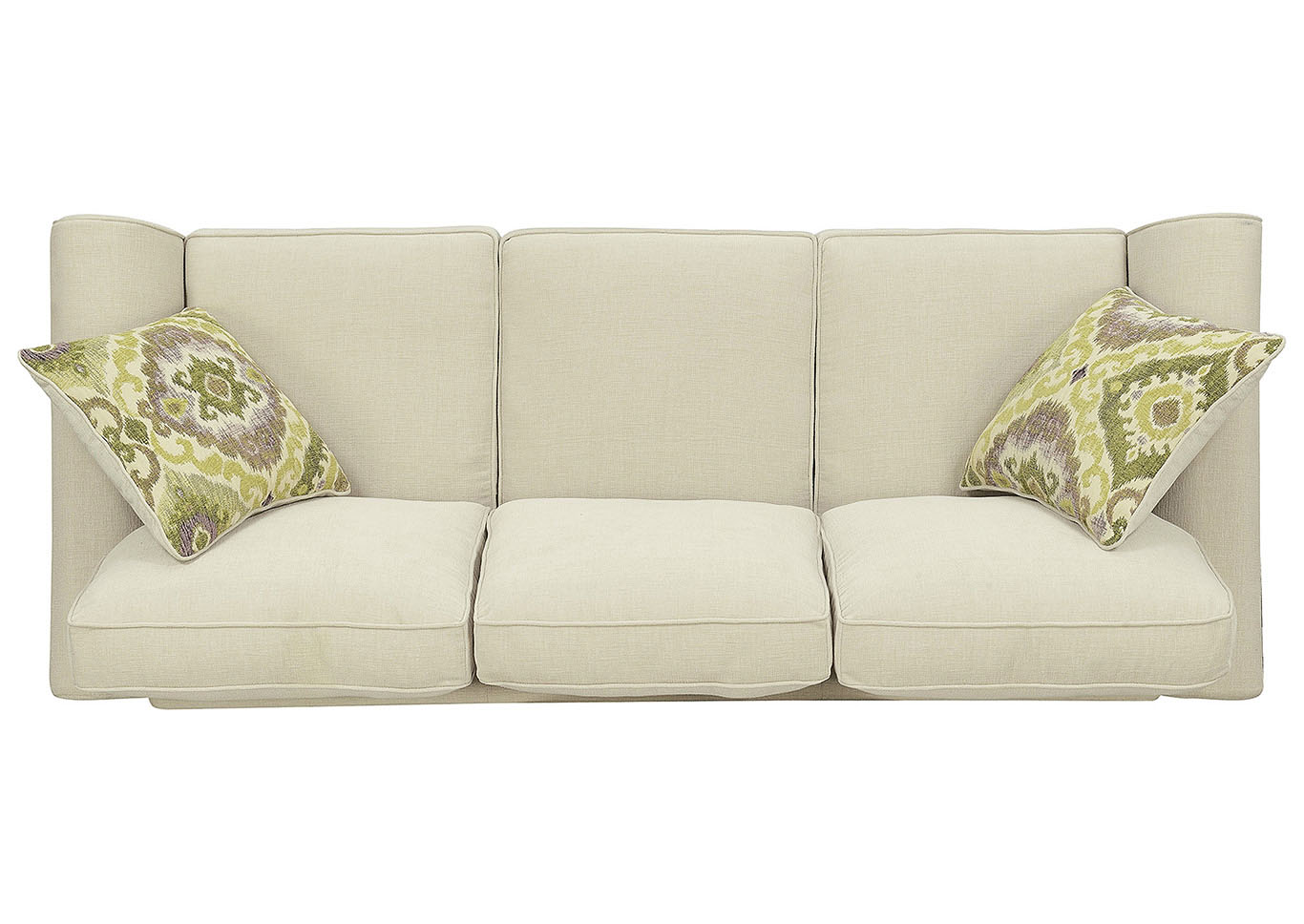 Isabella Cream Stationary Sofa,Taba Home Furnishings